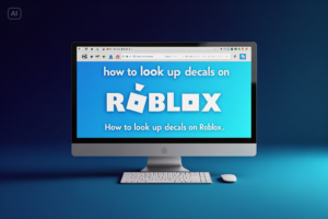 how to look up decals in Roblox