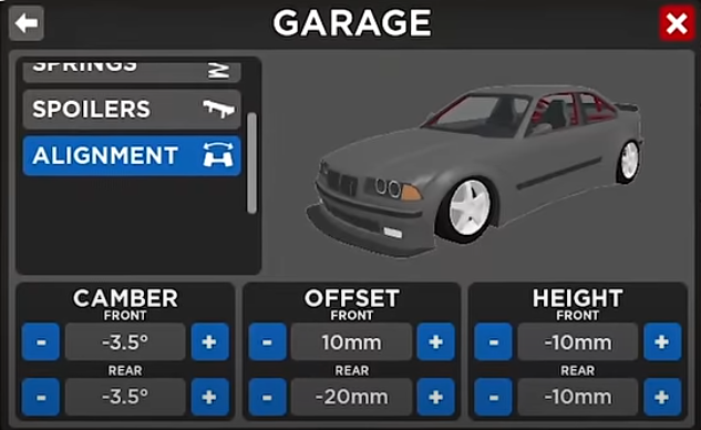 alignment guide for your choosen drift car